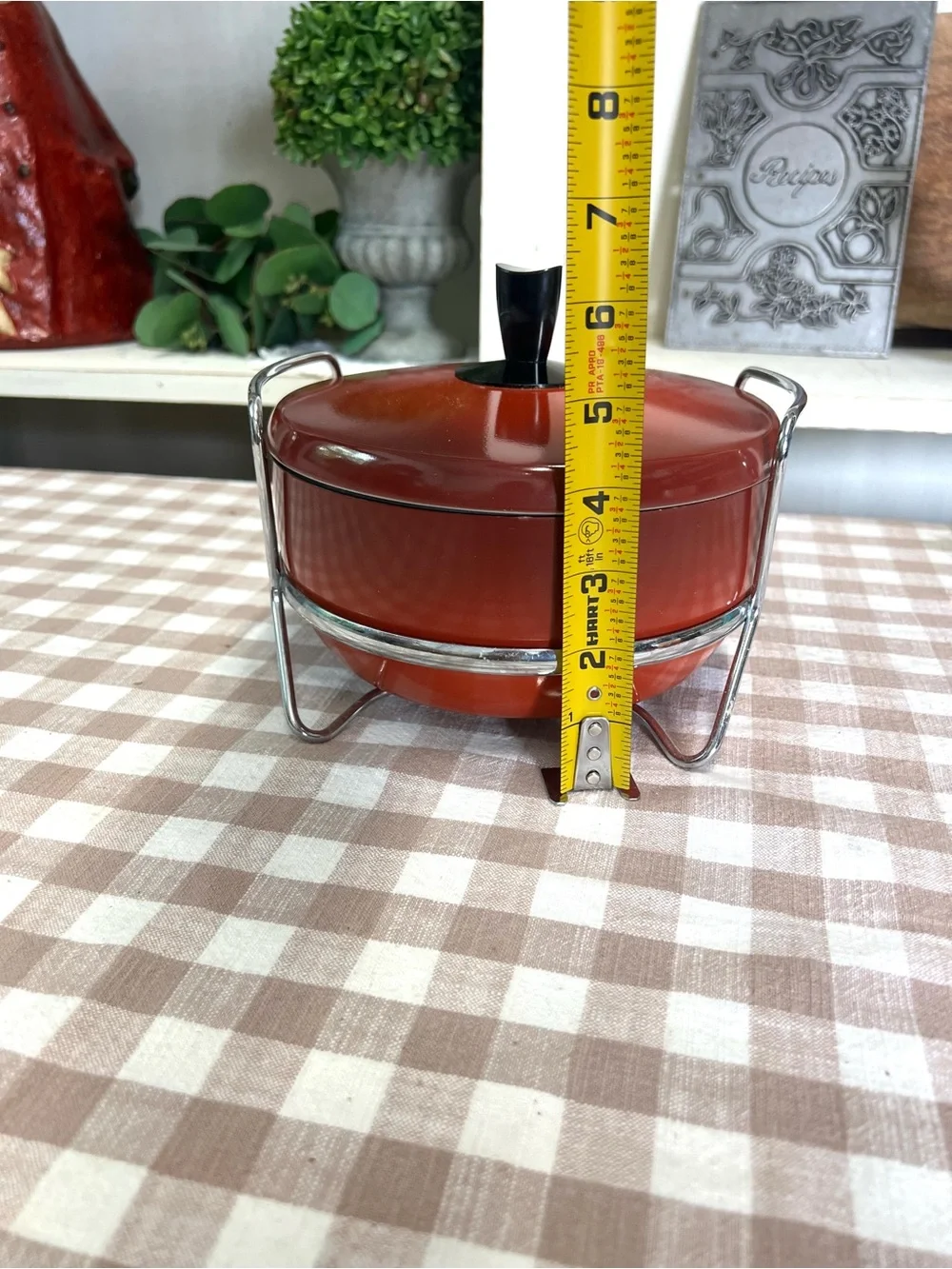 Vintage mid century cookware bounty by wear ever red ombré 2 quart grandma core
